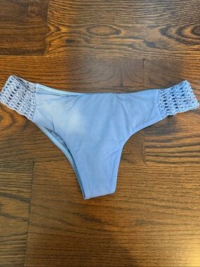 Billabong Blue Crochet Side Bikini Bottoms